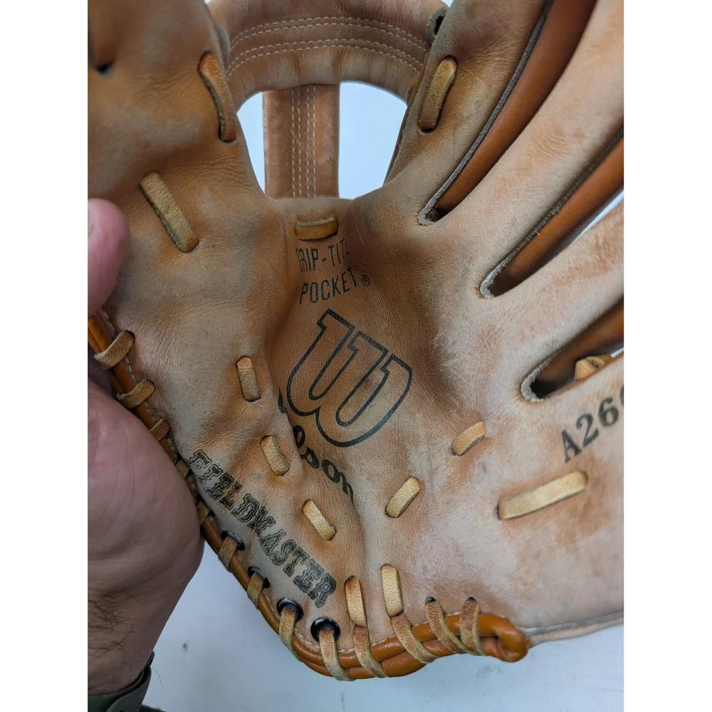 Vintage Wilson A2604 Fieldmaster Baseball‎ Glove Grip-Tite Youth Mitt Nylon